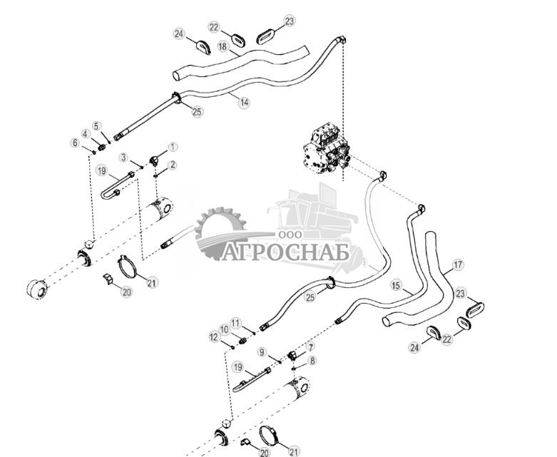 Внутр. трубопровод гидравл. подъемн. цилиндра - ST26491 374.jpg
